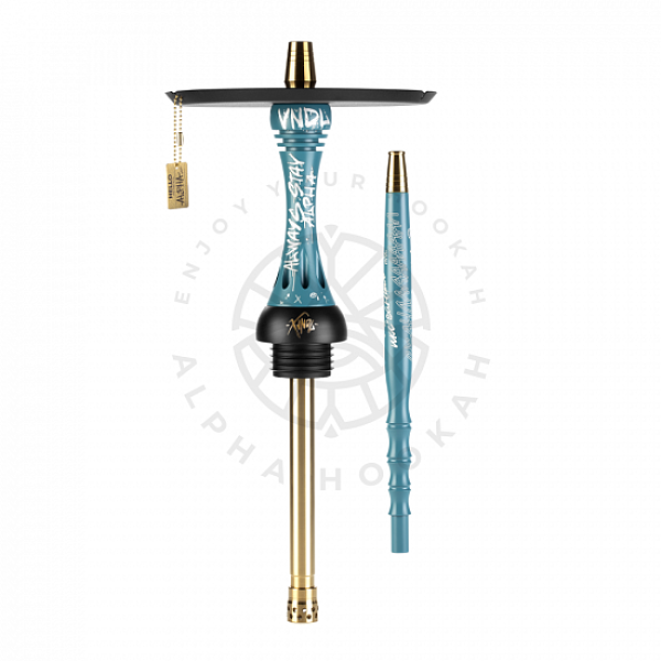 Кальян Alpha Hookah X VNDL Azure Синий (42 см) в Норильске