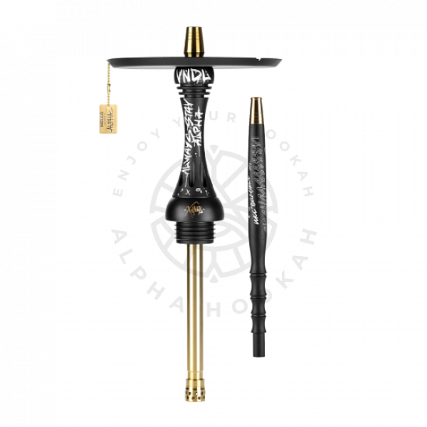Кальян Alpha Hookah X VNDL Jet Black Чёрный (42 см) в Норильске