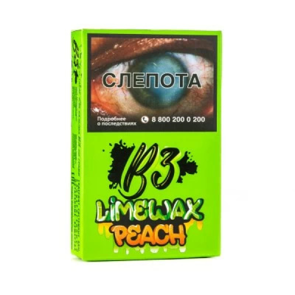 Табак B3 Limewax peach (Персик Лайм) 50 гр в Норильске