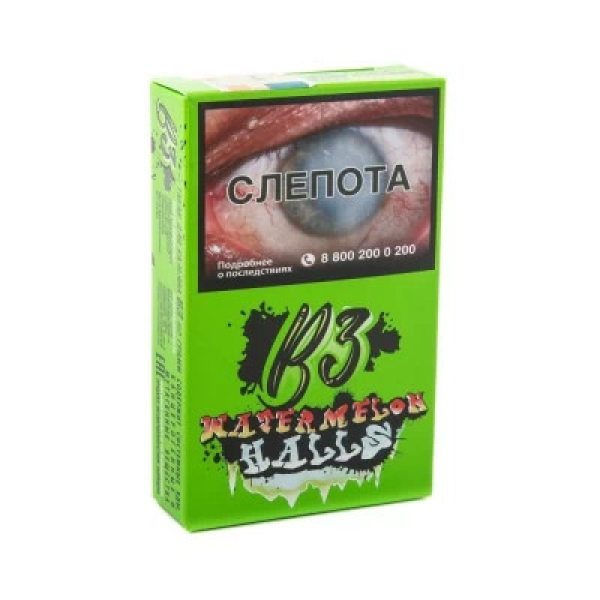 Табак B3 Watermelon Halls (Ледяной Арбуз и Дыня) 50 гр в Норильске
