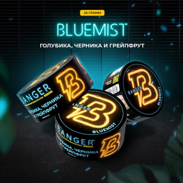 Табак Banger Bluemist (Голубика Черника и Грейпфрут) 25 гр в Норильске