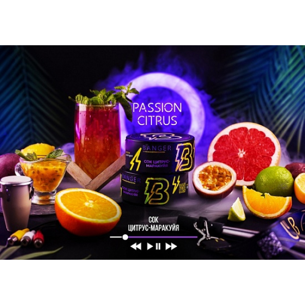 Табак Banger Passion Citrus 100 грамм в Норильске