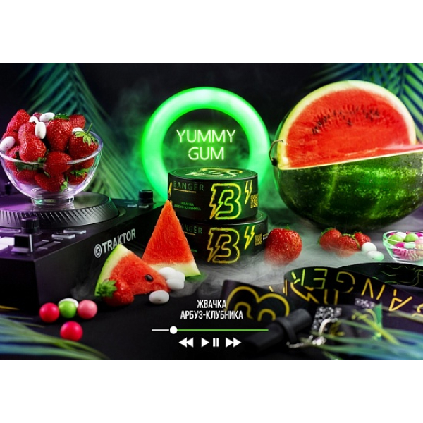Табак Banger Yummy gum 100 грамм в Норильске