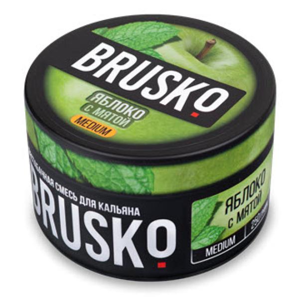 Смесь BRUSKO ЯБЛОКО С МЯТОЙ (MEDIUM) 250 гр в Норильске