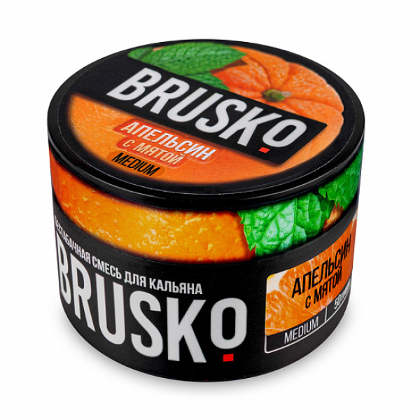 Смесь Brusko Medium Апельсин мята 50 грамм в Норильске
