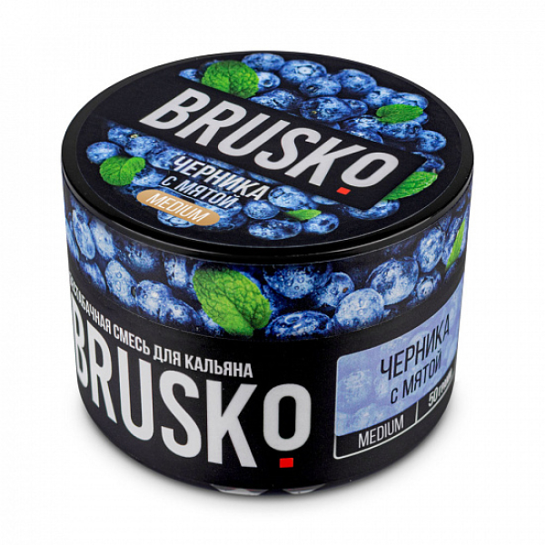 Смесь Brusko Medium Черника с мятой 50 грамм в Норильске