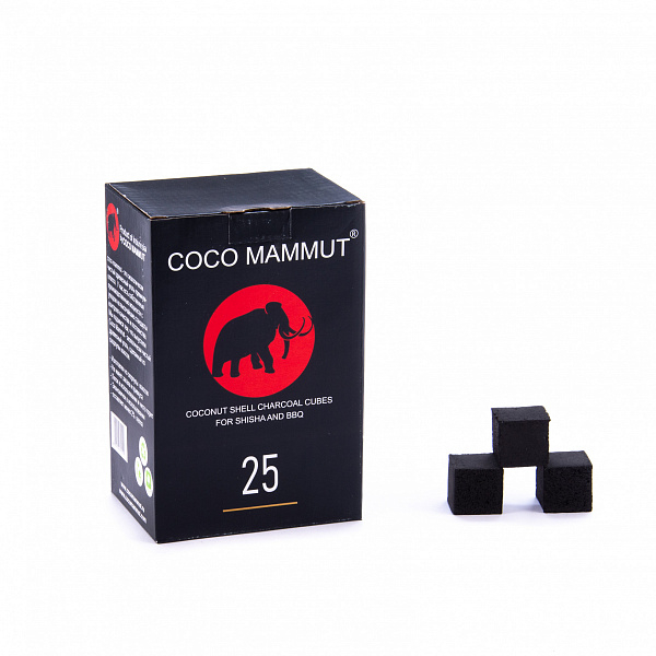 Уголь Cocomammut 25мм для кальяна - 1кг (72 шт) в Норильске