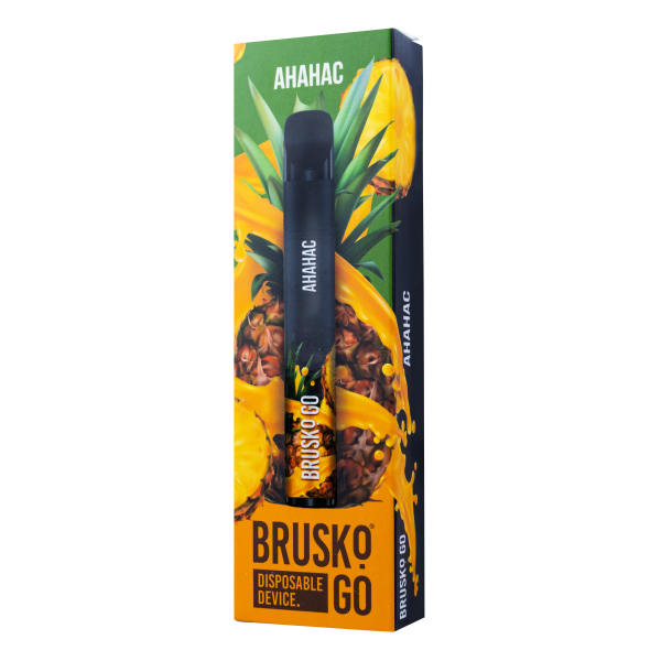 Одноразовая электронная сигарета Brusko Go Ананас 800 затяжек в Норильске