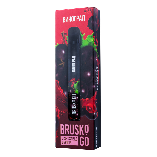 Одноразовая электронная сигарета Brusko Go Виноград 800 затяжек в Норильске