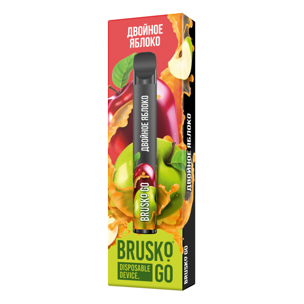 Одноразовая электронная сигарета Brusko Go Двойное яблоко 800 затяжек в Норильске