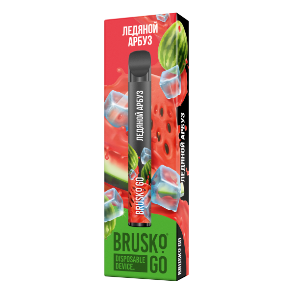 Одноразовая электронная сигарета Brusko Go Ледяной Арбуз 800 затяжек в Норильске