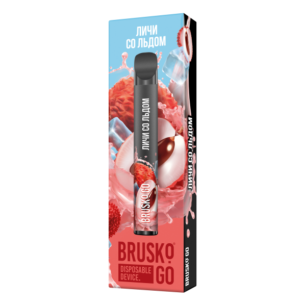 Одноразовая электронная сигарета Brusko Go Личи Со Льдом 800 затяжек в Норильске