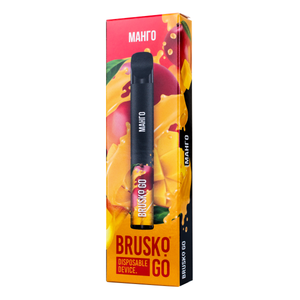 Одноразовая электронная сигарета Brusko Go Манго 800 затяжек в Норильске