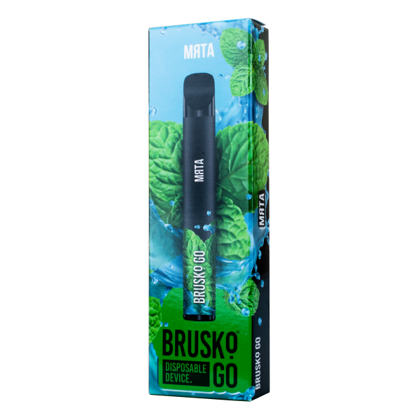 Одноразовая электронная сигарета Brusko Go Мята 800 затяжек в Норильске