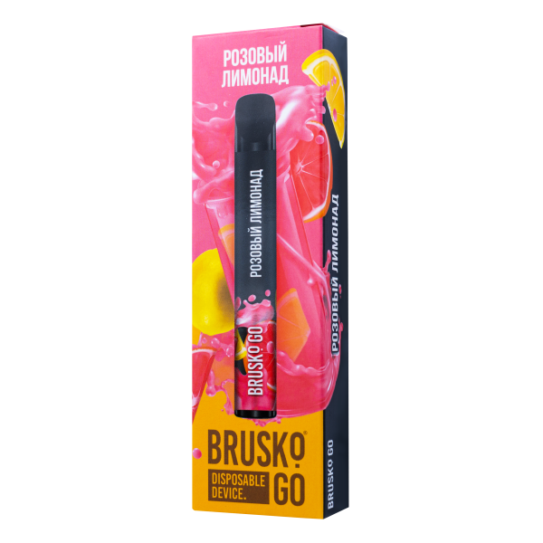 Одноразовая электронная сигарета Brusko Go Розовый Лимонад 800 затяжек в Норильске