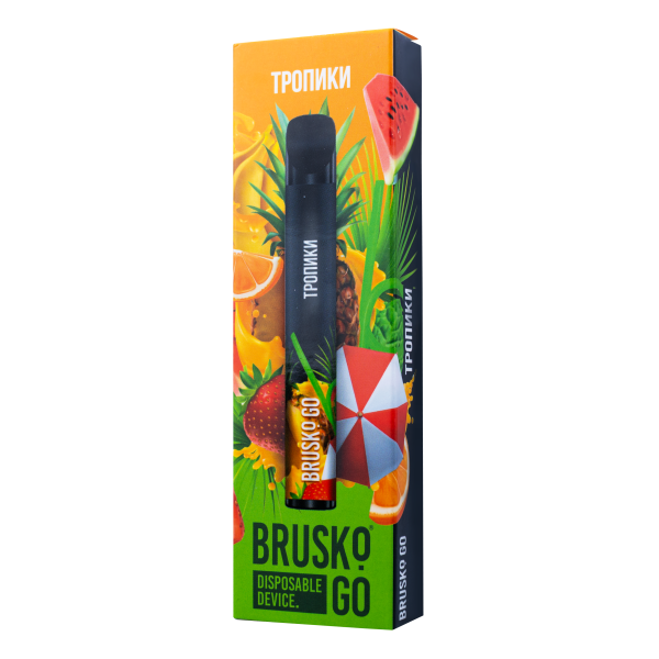 Одноразовая электронная сигарета Brusko Go Тропики 800 затяжек в Норильске
