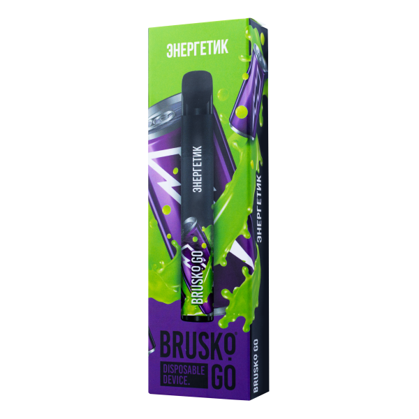 Одноразовая электронная сигарета Brusko Go Энергетик 800 затяжек в Норильске