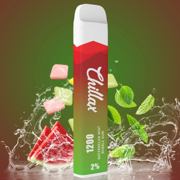 Chillax Watermelon Mint bubble gum (Арбуз Мятная жвачка), 1200 тяг в Норильске