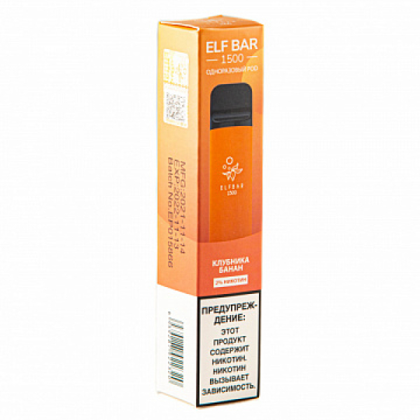 ELFBAR STRAWBERRY BANANA, 1500 тяг в Норильске