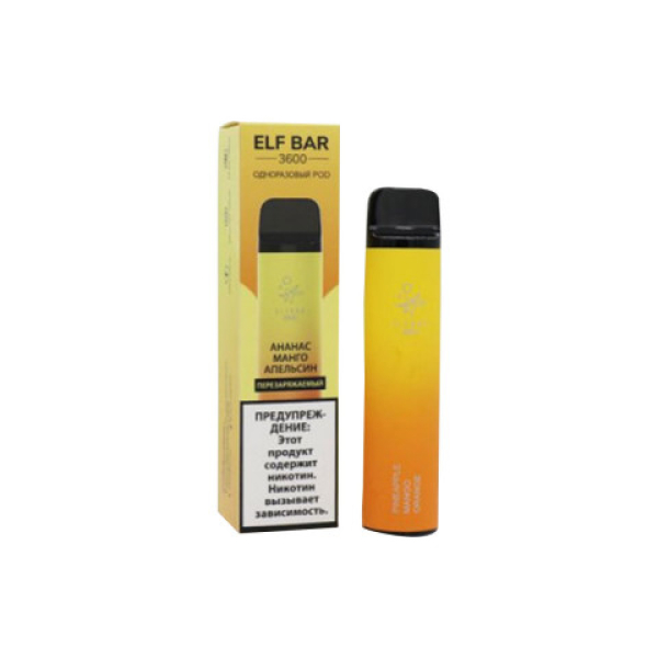 Elfbar (3600 (Ананас манго апельсин)), 3600 тяг в Норильске