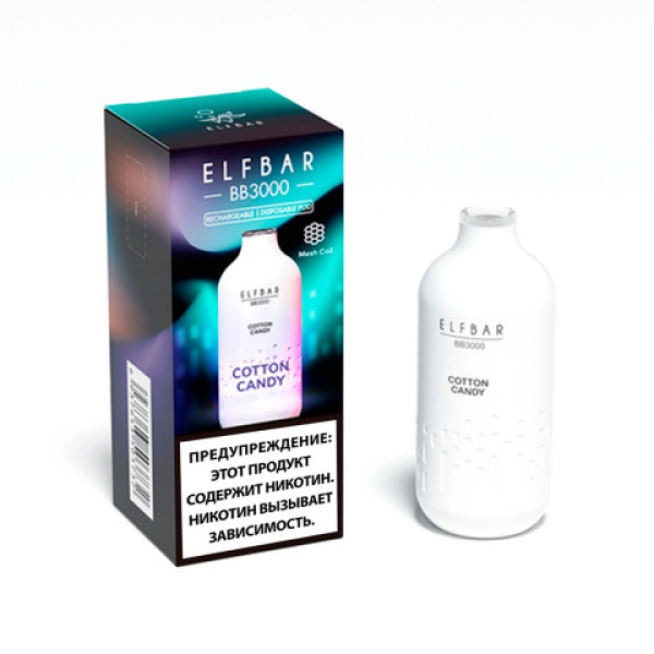 Elfbar BB3000 Сахарная вата, 3000 тяг в Норильске
