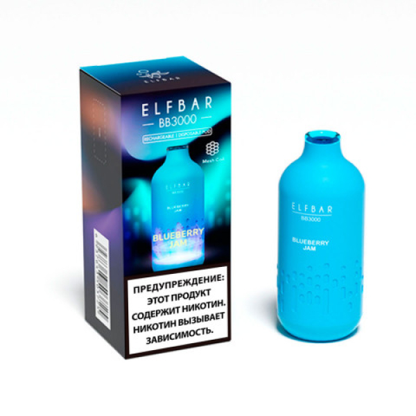Elfbar BB3000 Черничный джем, 3000 тяг в Норильске