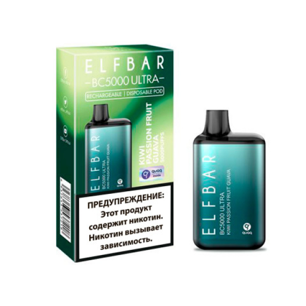 Elfbar BC5000 (Киви маракуйя гуава), 5000 тяг в Норильске
