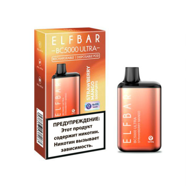 Elfbar BC5000 (Клубника манго), 5000 тяг в Норильске