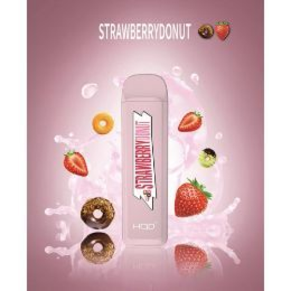 HQD MEGA Strawberry Donut (Клубничный Пончик), 1800 тяг в Норильске