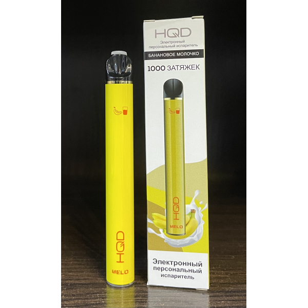 HQD melo banana milk (банановое молочко) 1000 затяжек в Норильске