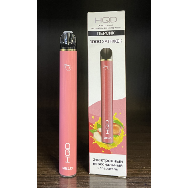 HQD melo peach (персик) 1000 затяжек в Норильске