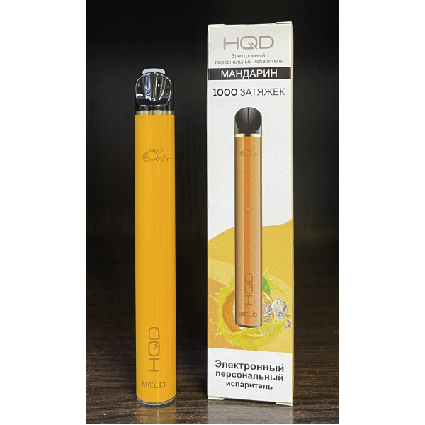HQD melo tangerine (мандарин) 1000 затяжек в Норильске