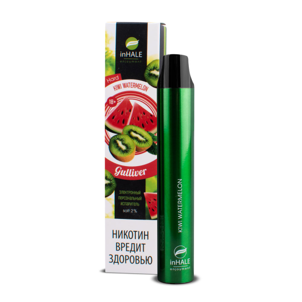 inHale Guliver Hard Kiwi Watermelon (Киви Арбуз) 1500 затяжек в Норильске