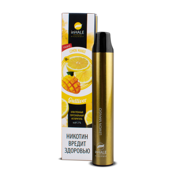 inHale Guliver Hard Lemon Mango (Лимон Манго) 1500 затяжек в Норильске
