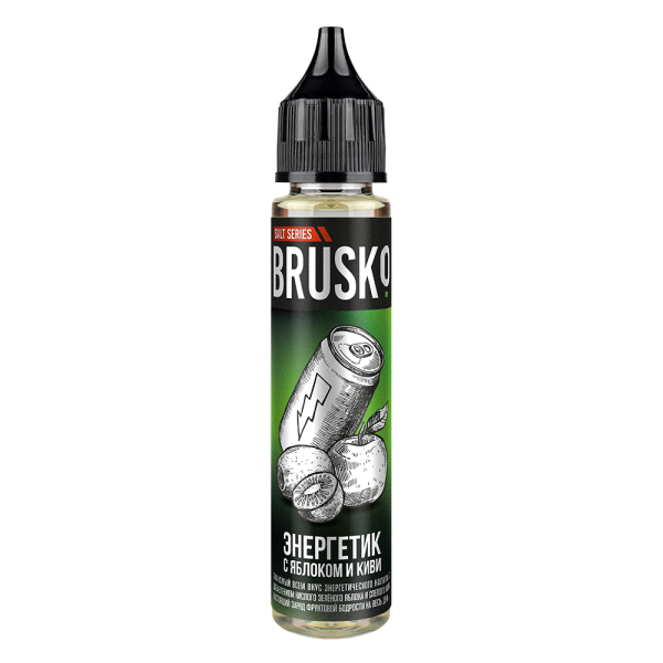 Жидкость Brusko Salt Энергетик С Яблоком И Киви 30 мл в Норильске