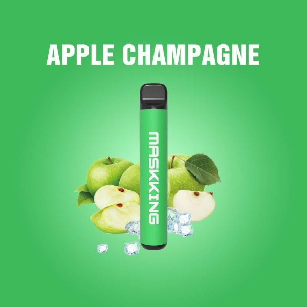 Одноразовая электронная сигарета Maskking High Pro Apple Champagne (Яблочное Шампанское) 1000 затяжек в Норильске