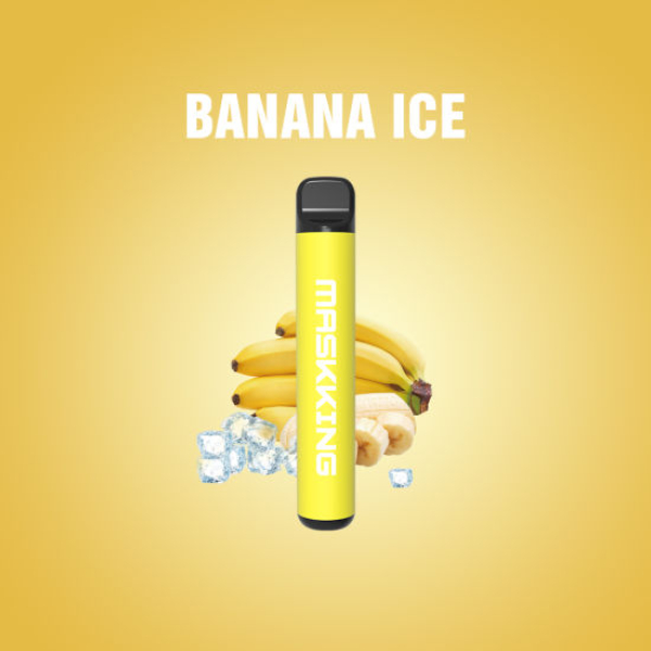 Одноразовая электронная сигарета Maskking High Pro Banana Ice (Ледяной Банан) 1000 затяжек в Норильске