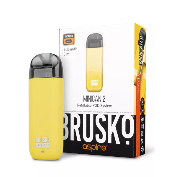 Brusko MINICAN 2 (400 мАч, Желтый) в Норильске