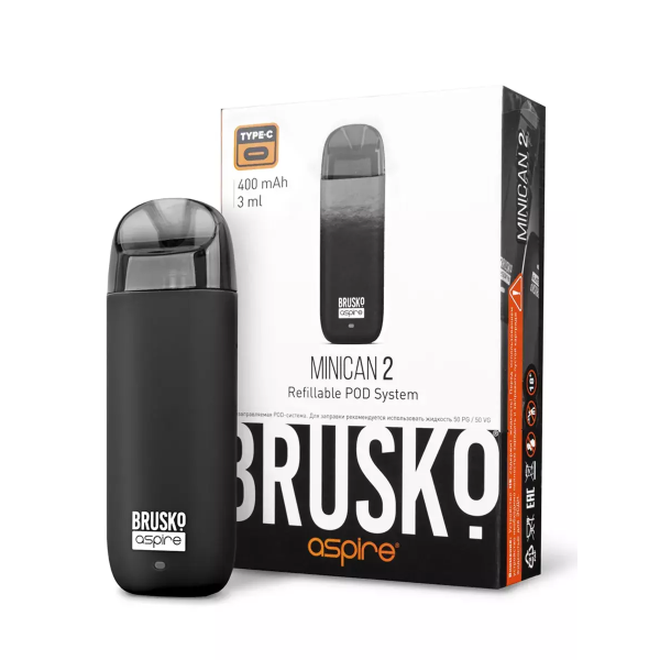 Brusko MINICAN 2 (400 мАч, Черный) в Норильске