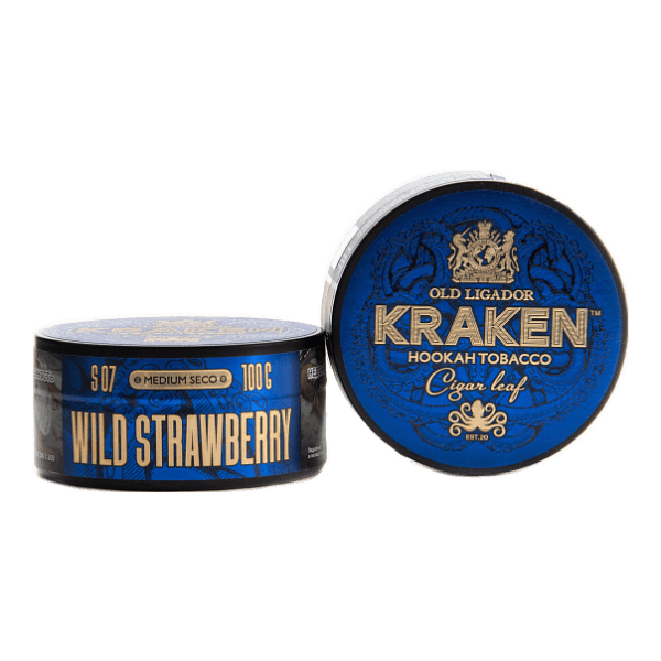 Табак Kraken Medium Seco wild strawberry (Земляника) 100 гр в Норильске