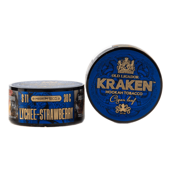 Табак Kraken Medium Seco Lychee strawberry (Личи и клубника) 30 гр в Норильске