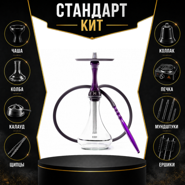 Набор с кальяном  Alpha Hookah X Purple СТАНДАРТ в Норильске