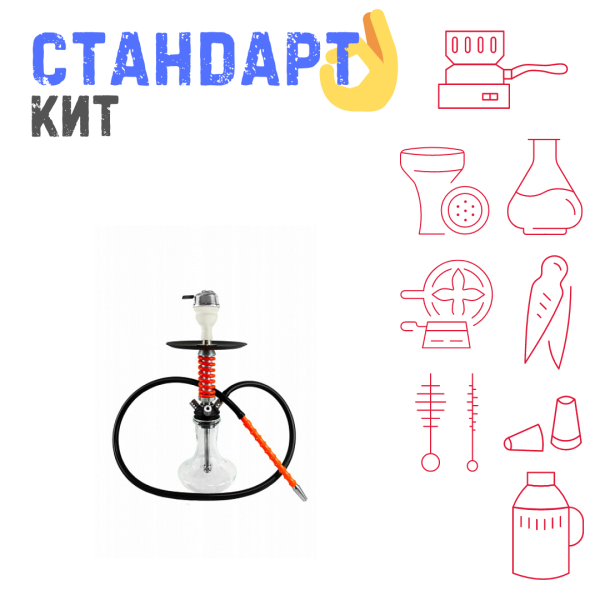 Набор с кальяном  Mamay Customs Micro Coilovers Red СТАНДАРТ в Норильске