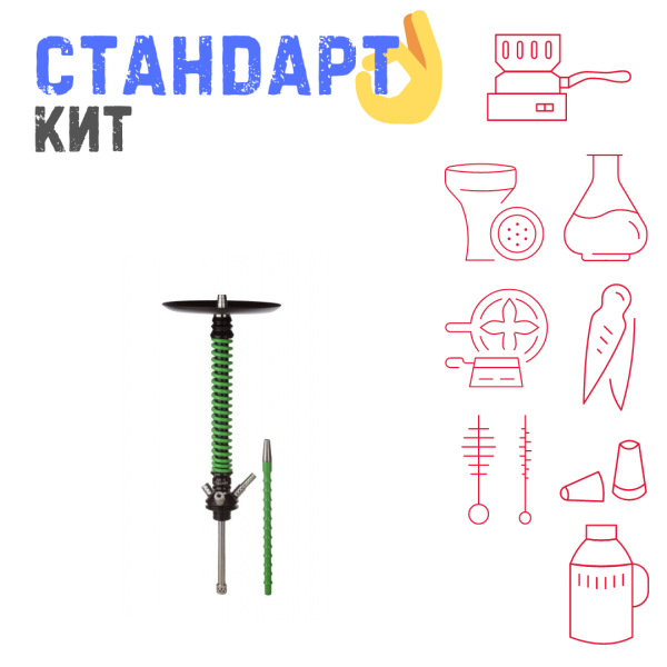 Набор с кальяном  Mamay Customs Coilovers v12 Зеленый/Черный СТАНДАРТ в Норильске