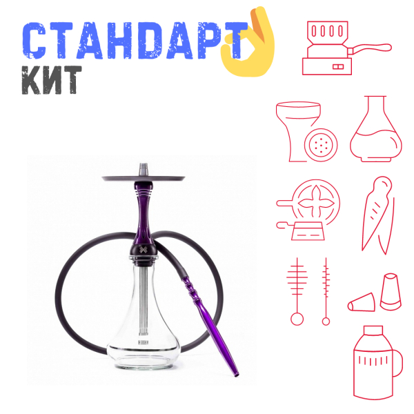 Набор с кальяном  Alpha Hookah X Purple СТАНДАРТ в Норильске