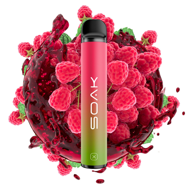 SOAK X Raspberry Soda (Малиновая газировка), 1500 тяг в Норильске