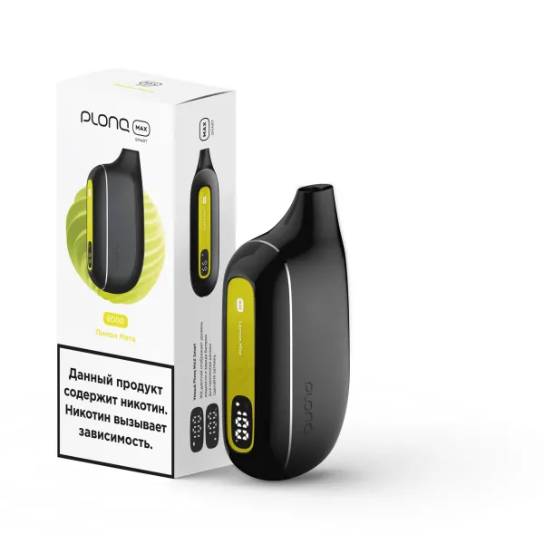 Plonq Max Smart Лимон Мята (8000 Затяжек) 20 Мг в Норильске
