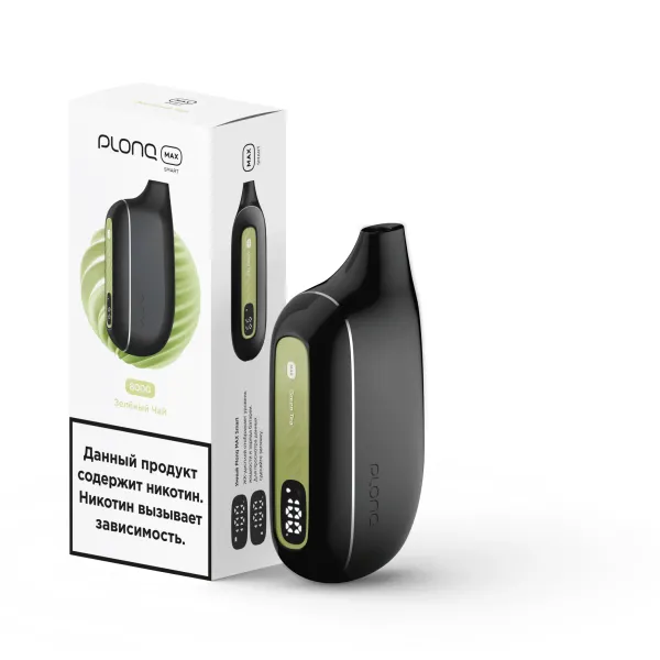 Plonq Max Smart Зеленый Чай (8000 Затяжек) 20 Мг в Норильске