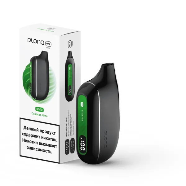 Plonq Max Smart Сладкая Мята (8000 Затяжек) 20 Мг в Норильске