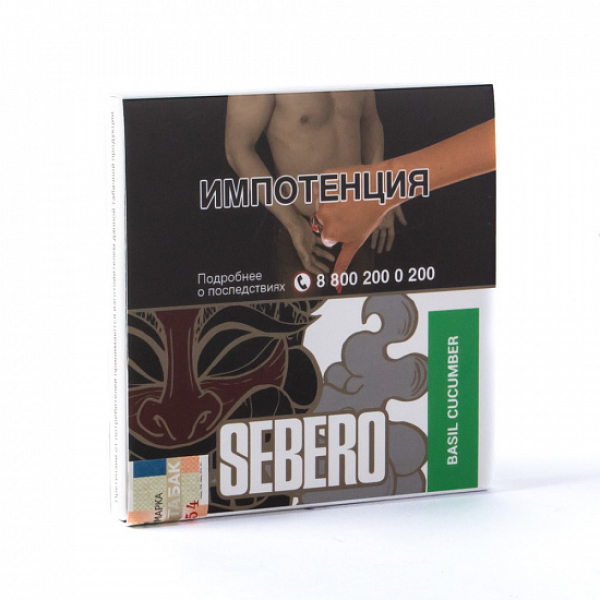 Табак SEBERO BASIL CUCUMBER 40 грамм в Норильске